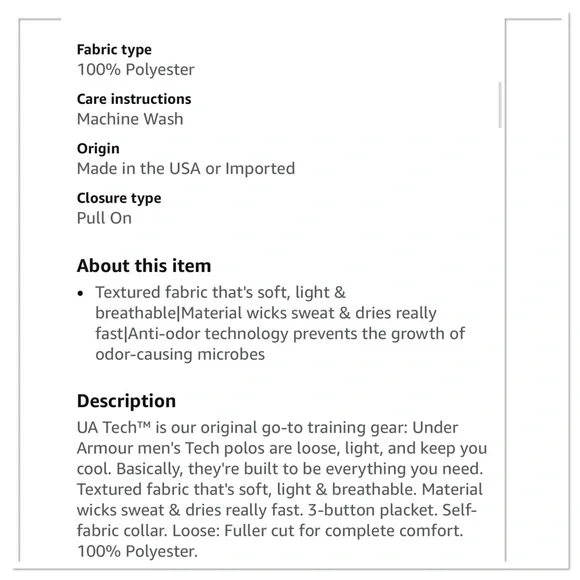 Under Armour Men's Tech Golf Polo Maroon, Size Medium - Picture 5 of 15